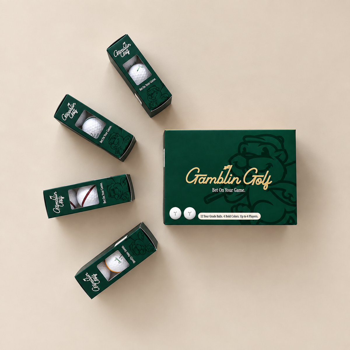 Gamblin' Golf - Pack of 12 Balls