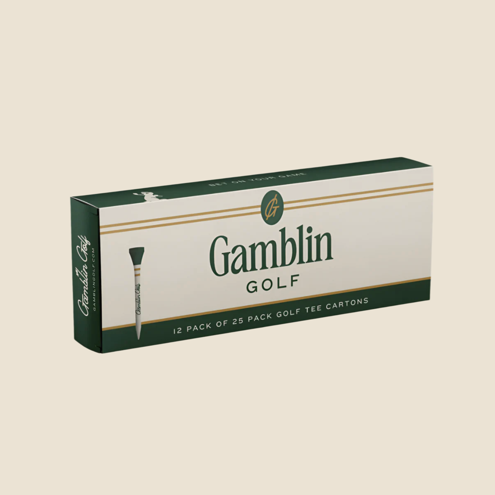 Gamblin Golf Wooden Tee Carton