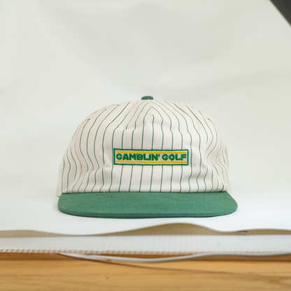 The Origins Pin-Stripe Snapback Natural/Green