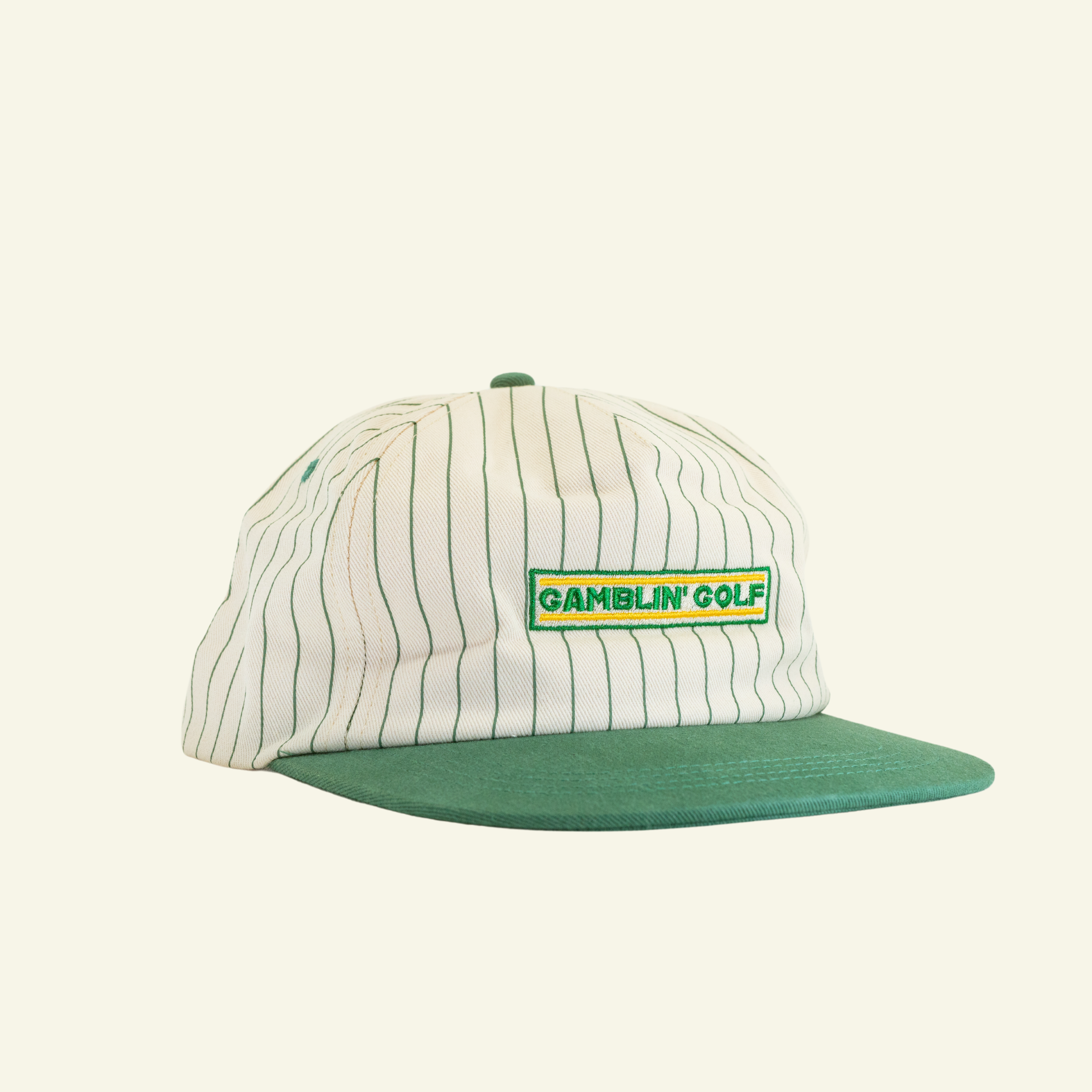 The Origins Pin-Stripe Snapback Natural/Green