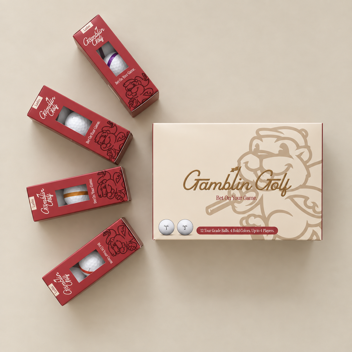 Womens Gamblin' Golf - Pack of 12 Balls
