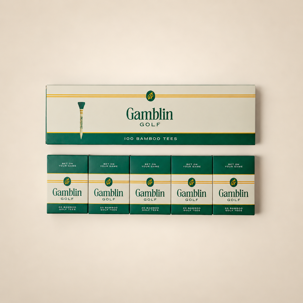 The Gentleman’s Tee Carton - 100 Bamboo Tees