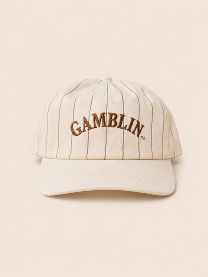 The Pinstripe Gambler Cap