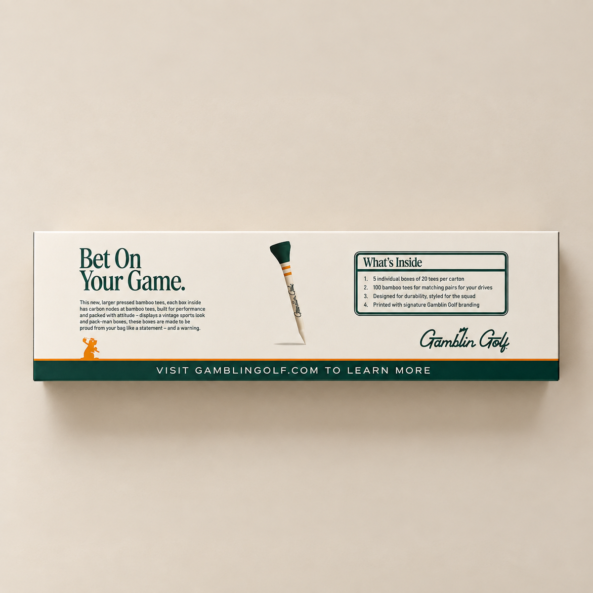 The Gentleman’s Tee Carton - 100 Bamboo Tees