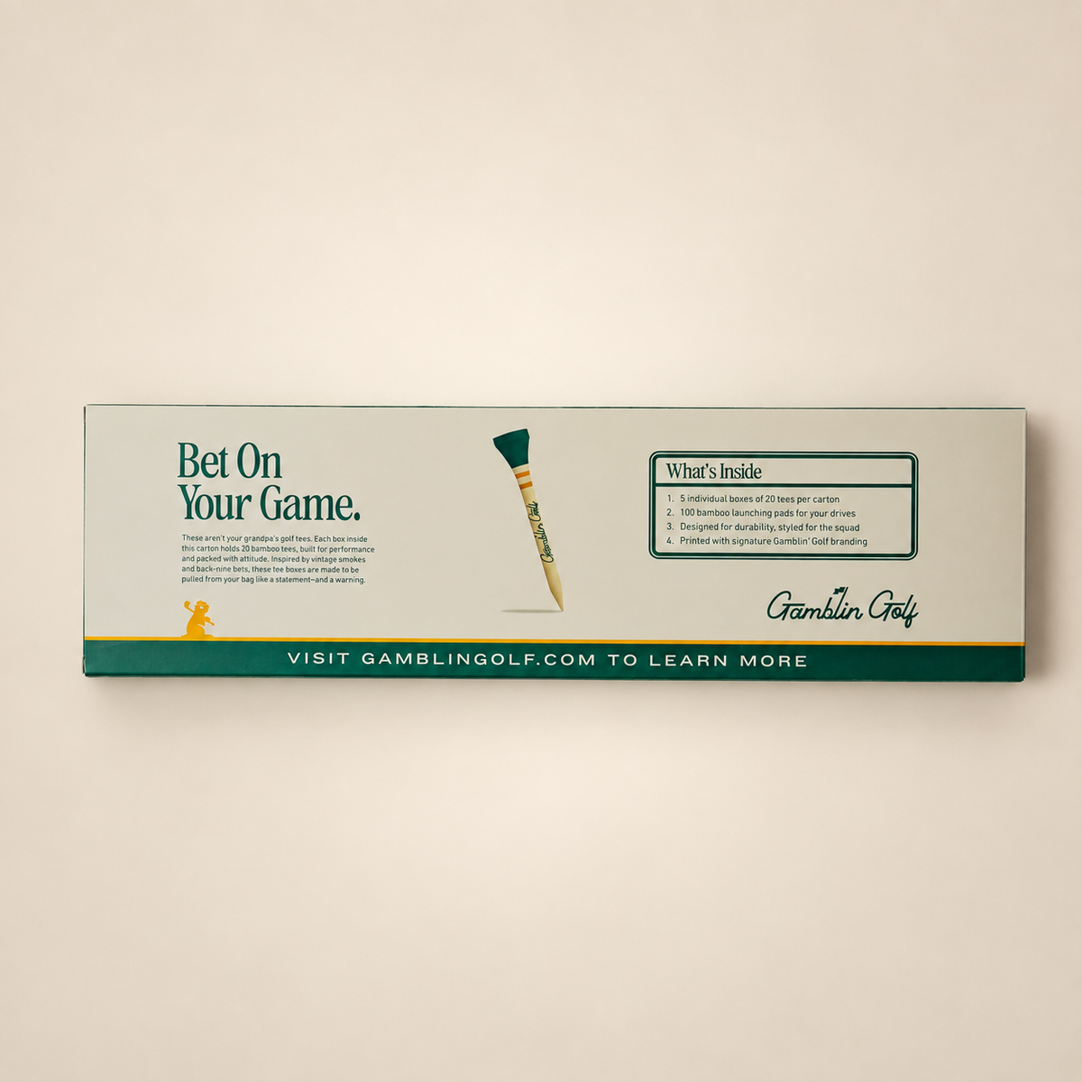The Gentleman’s Tee Carton - 100 Bamboo Tees